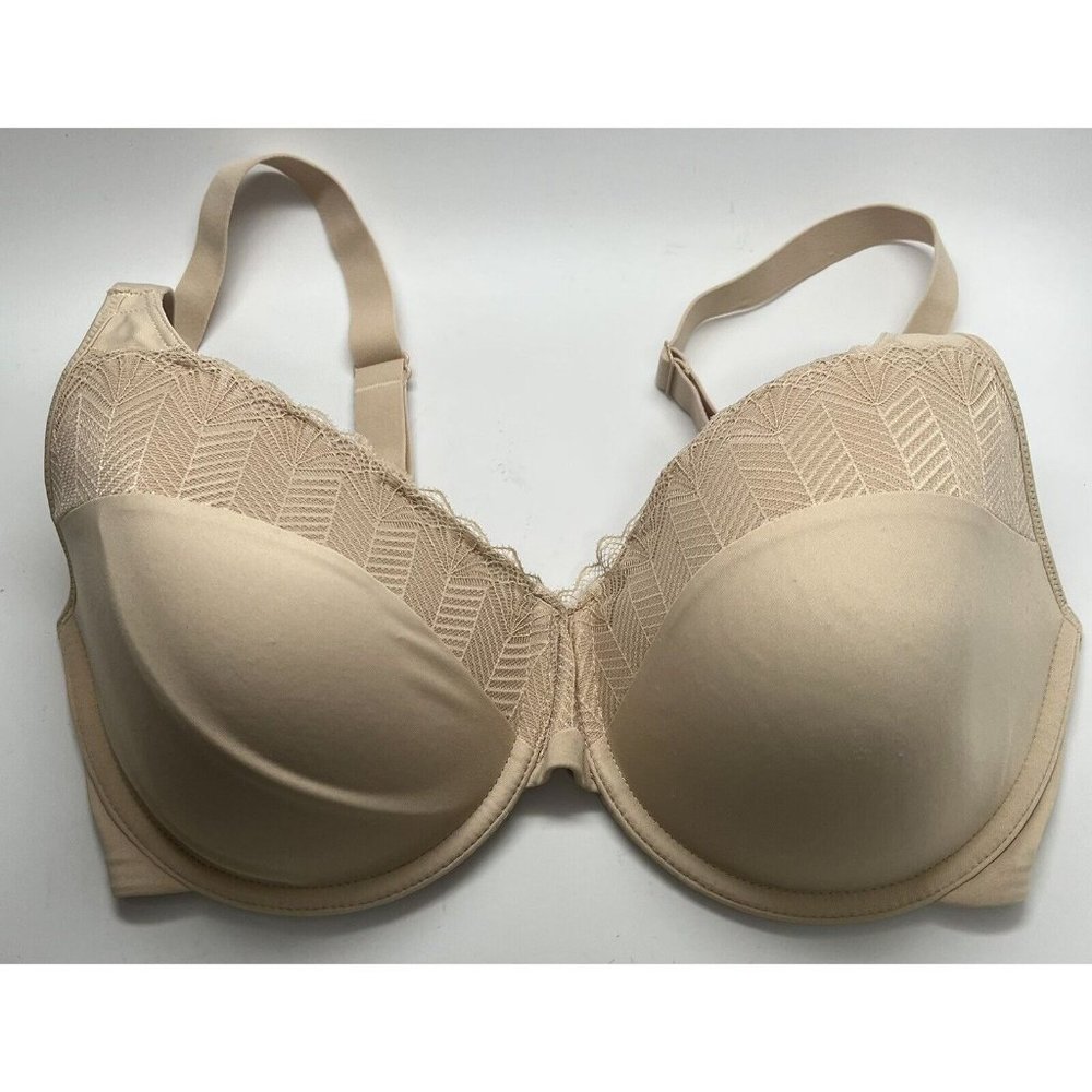 Bali Women Passion for Comfort Back Smoothing Light Lift Lace Underwire Bra 34DD - Picture 2 of 4